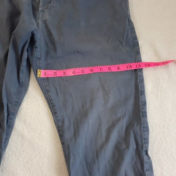 Adriano Goldschmied Men's 36X32 The Everett Sueded Steel Blue Straight Leg Jeans - Picture 15 of 15